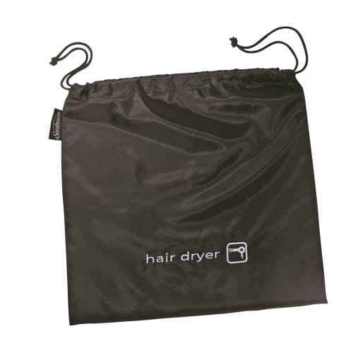 Sunbeam® Hair Dryer Storage Bag with Drawstring, Black